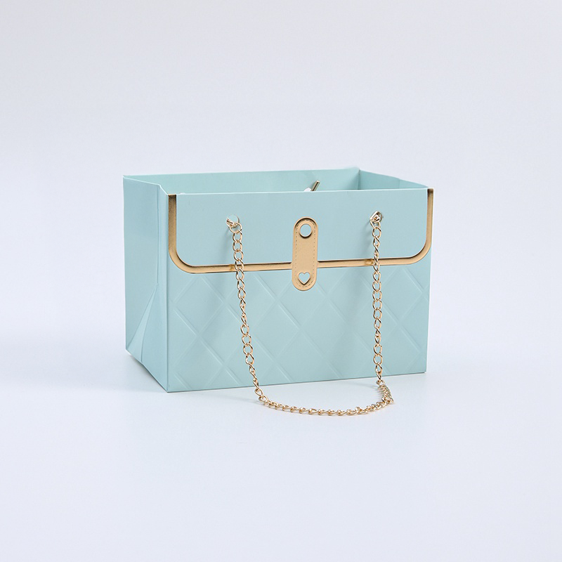 Floral Box - Handbag – Enchanted Bloom Bag – Blue – 6 pcs