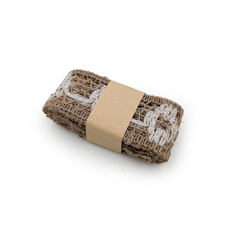 Jute Floristry Ribbon – Natural – Floral Weave – Roll 4cm × 2m
