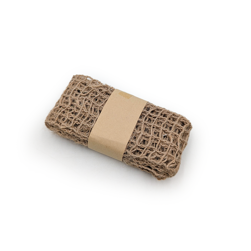 Jute Floristry Ribbon – Natural – Natural Grid – Roll 4cm × 2m