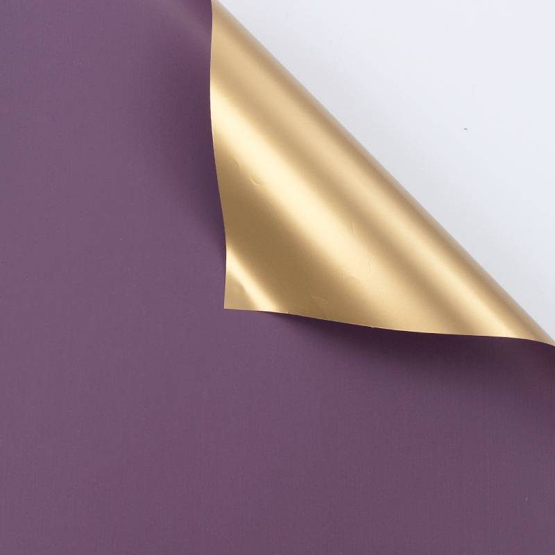 Floral Foil "Gloss" - Purple - Sheets 58x58 cm - 20 pieces 