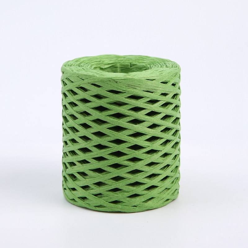Decorative String – Synthetic Raffia – Green – 180 m Roll 