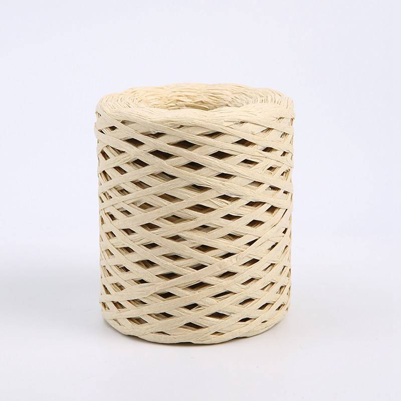 Decorative String – Synthetic Raffia – Cream – 180 m Roll 