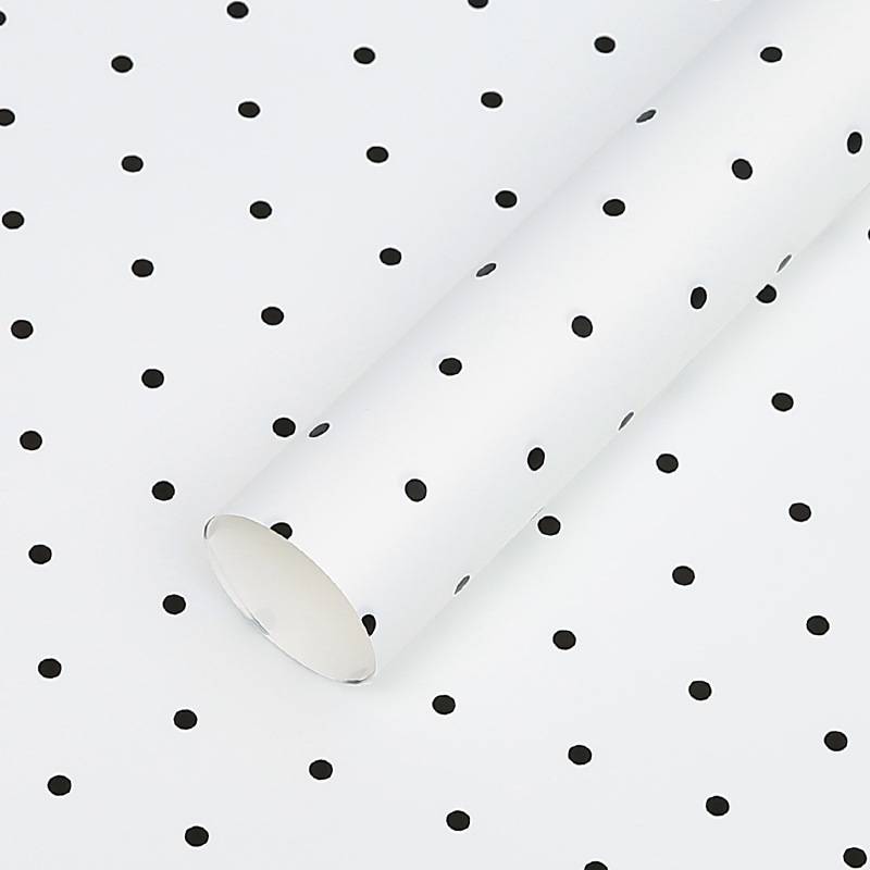 Floral Foil - Dots White - Sheets 58x58 cm - 20pcs