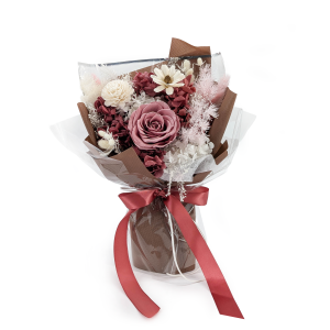 Premium Flower Bouquet in Box – EVERGIVE – A Lasting Gesture – Soft Blush