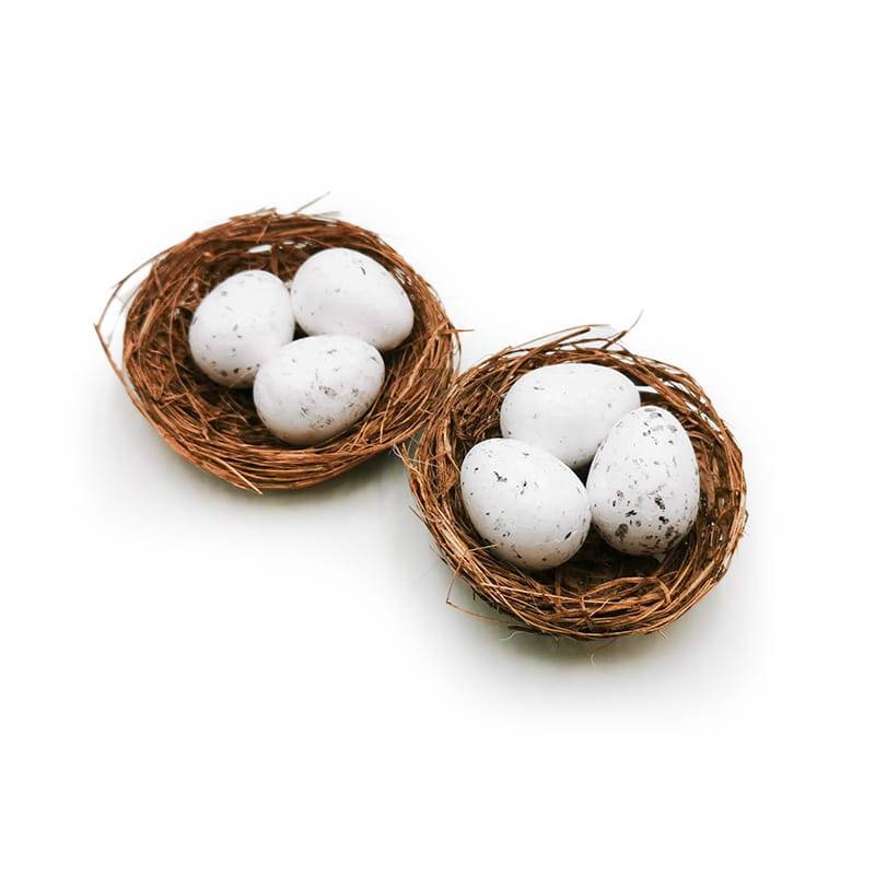 Quail Egg in Nest - Pack of 2