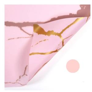 Floral Foil - "Marble" Pink - Sheets 58x58 cm - 20pcs
