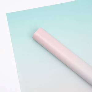 Floral Foil - "Gradient" Green + Pink - Sheets 50x58 cm - 20pcs