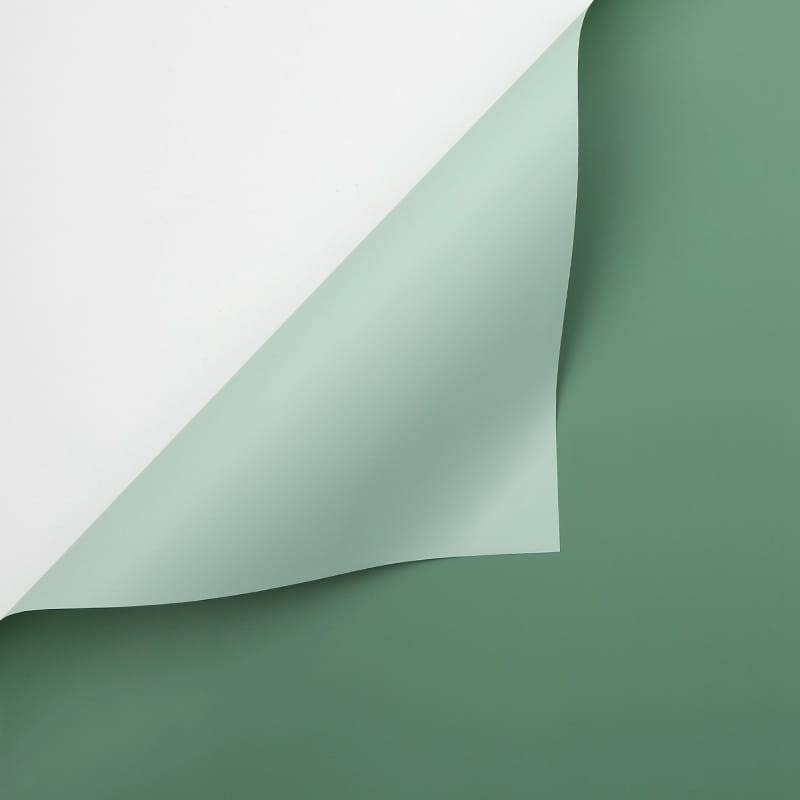 Floral Foil - Pastel Green + Sage Green - Sheets 58x58 cm - 20pcs