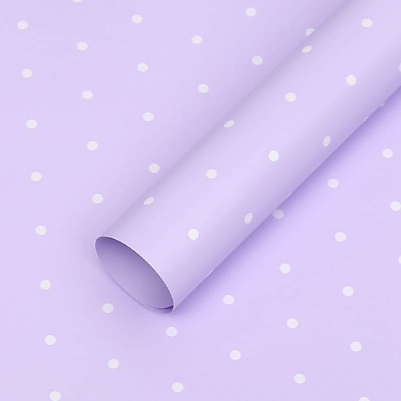 Floral Foil - Dots Lilac - Sheets 58x58 cm - 20pcs