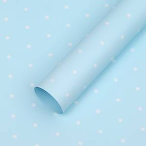 Floral Foil - Dots Light Blue - Sheets 58x58 cm - 20pcs