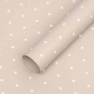 Floral Foil - Dots Milk Tea - Sheets 58x58 cm - 20pcs