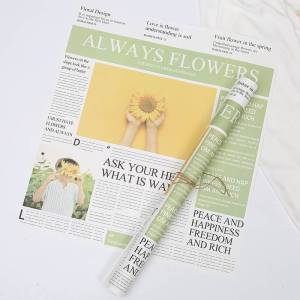 Floral Paper - "Magazine" White - Sheets 58x52 cm - 20pcs
