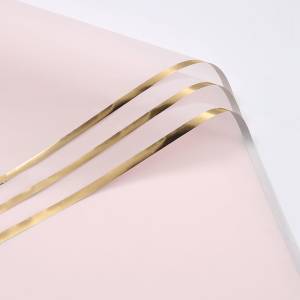 Floral Foil - "Stripe" Light Pink - Sheets 58x58 cm - 20pcs