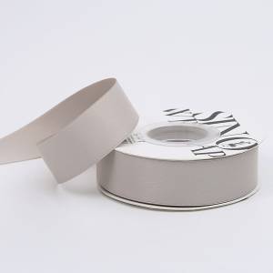 Floristic Ribbon - Grey - Roll 2.5cmx18m