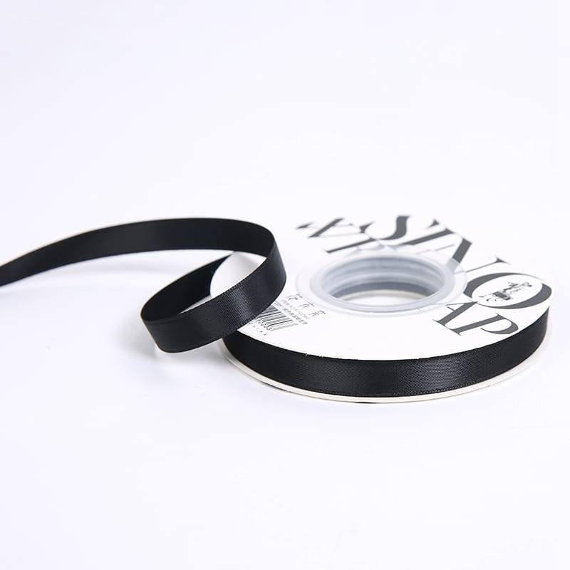 Floristic Ribbon - Black - Roll 1cmx18m