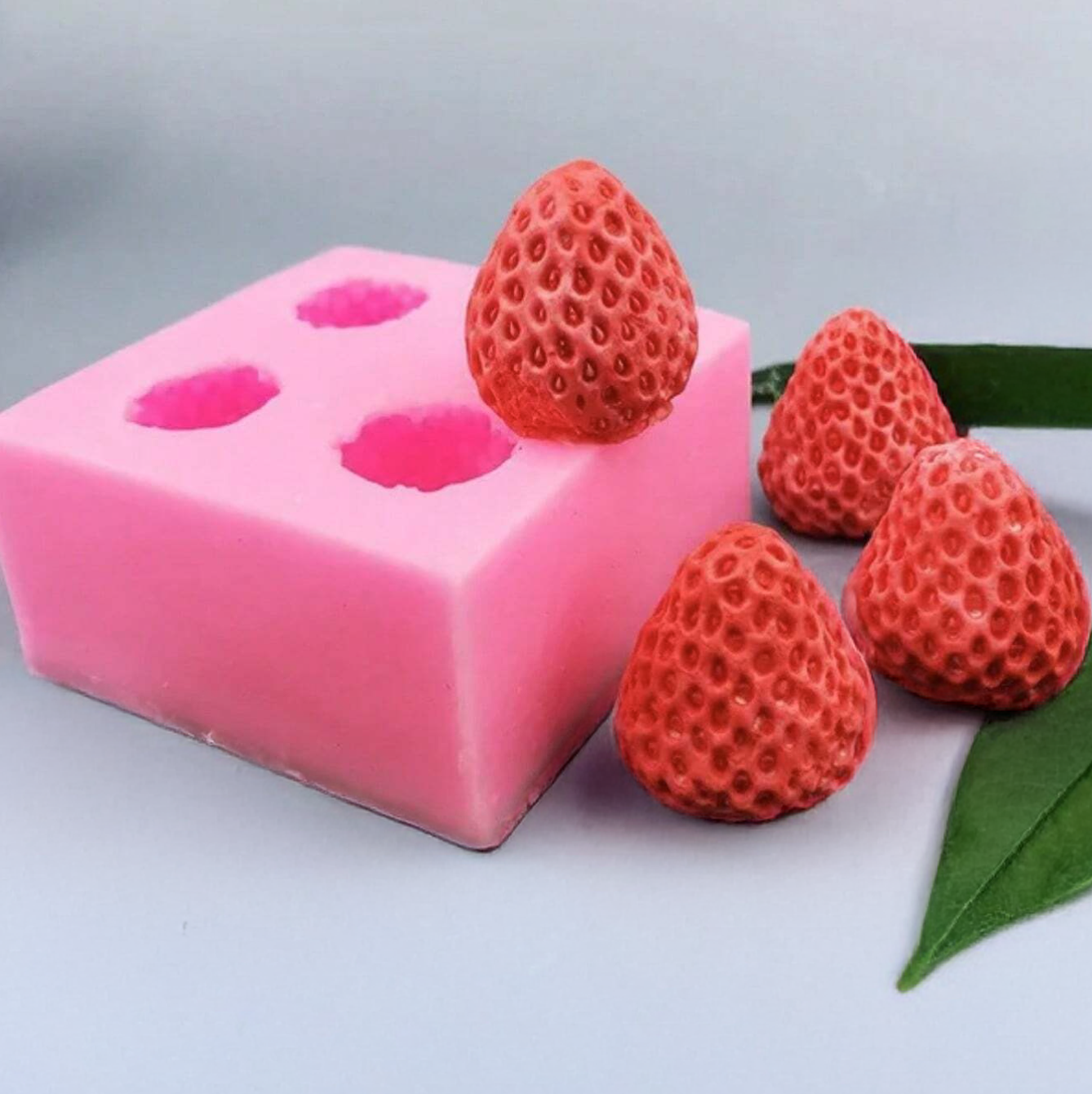 Silicone Mold for Candles - Strawberry
