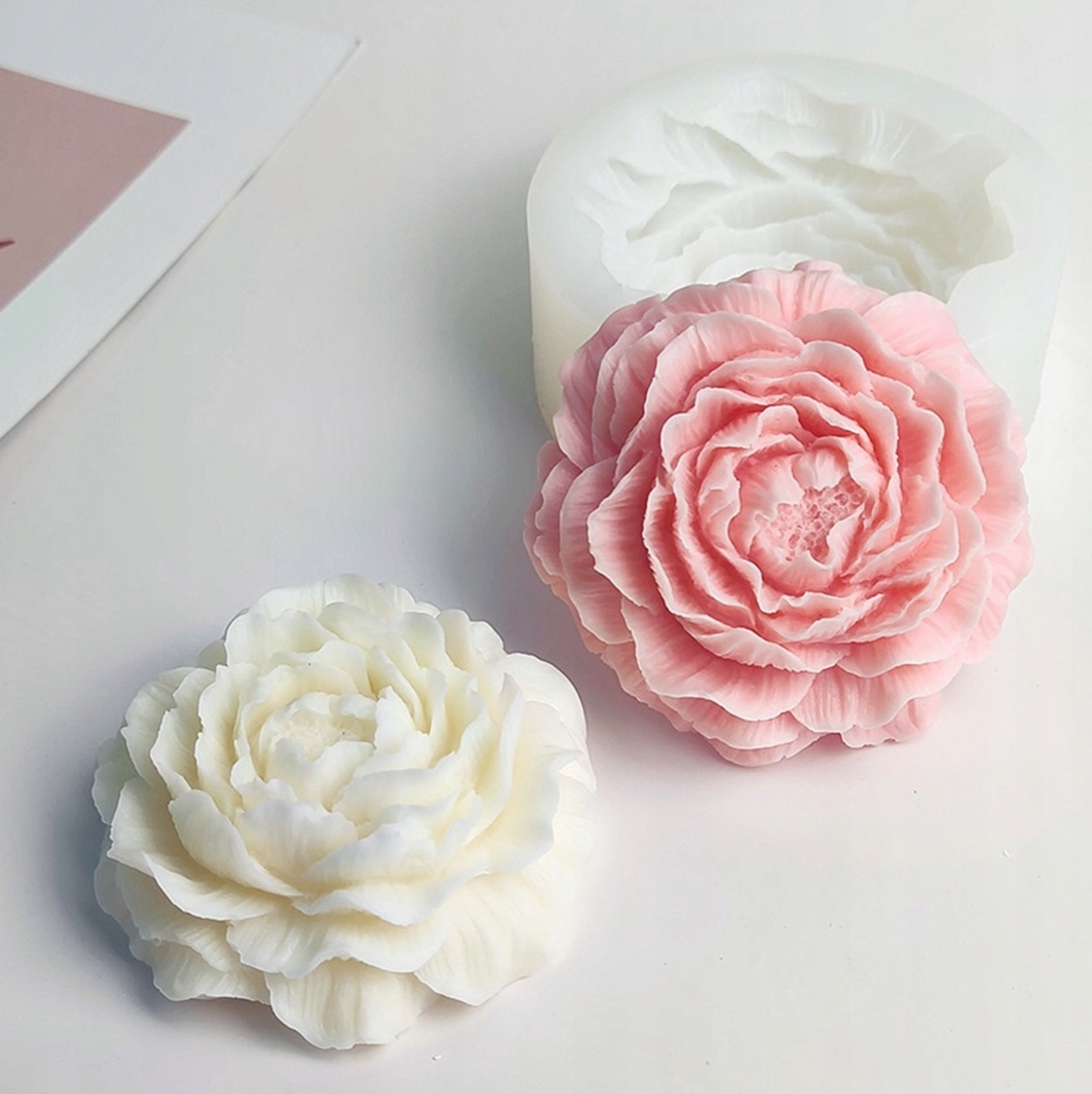 Silicone Mold for Candles - Peony