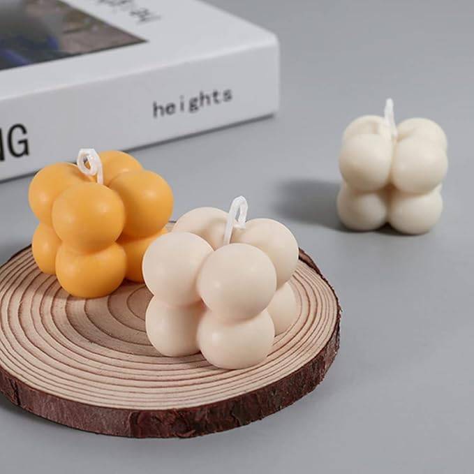 Silicone Mold for Candles - Small Bubble Cube