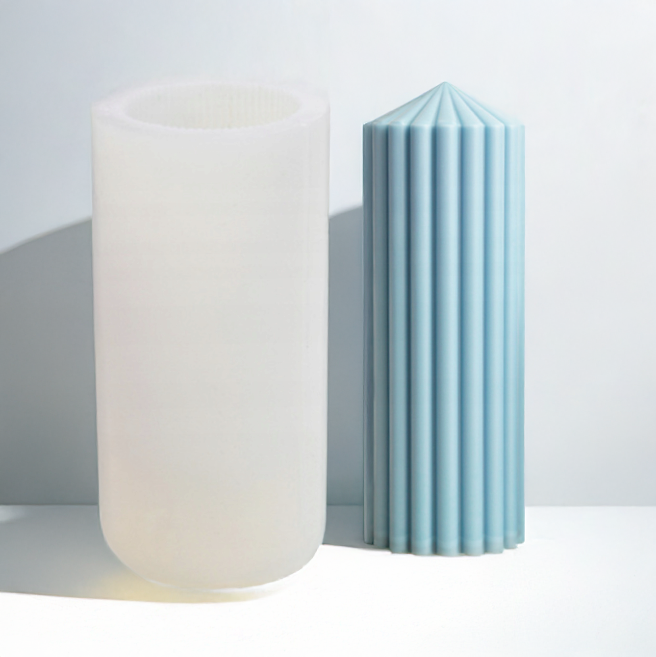 Silicone Mold for Candles - "Athena" Slim Pillar