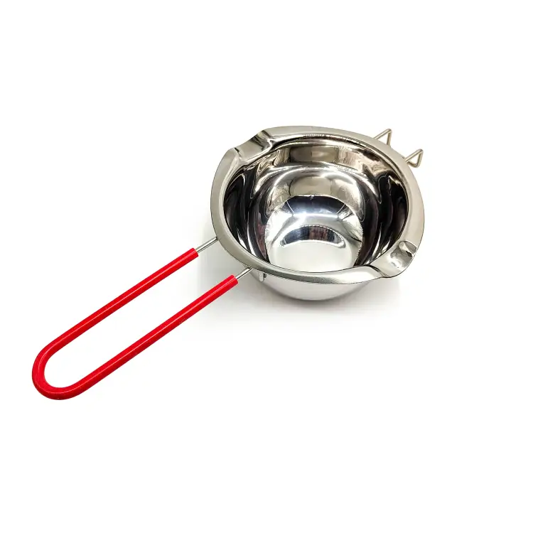 Topielnik do wosku i czekolady stalowy z gumowana rączką1.png