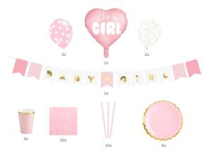 Party Decoration Set - It's a Girl