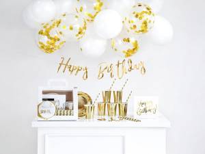 Party Decoration Set - Golden - Birthday