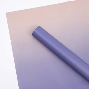 Floral Foil - "Gradient" Cream + Purple - Sheets 50x58 cm - 20pcs