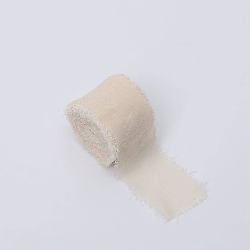Floristry Ribbon – Chiffon – Cream – Roll 4cm x 4.5m