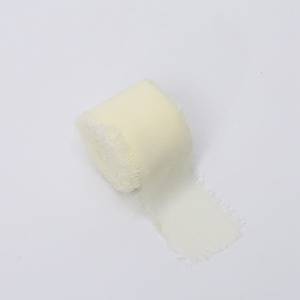 Floristry Ribbon – Chiffon – Vanilla – Roll 4cm x 4.5m