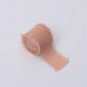 Floristry Ribbon – Chiffon – Peach Nude – Roll 4cm x 4.5m