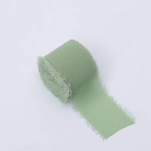 Floristry Ribbon – Chiffon – Sage Green – Roll 4cm x 4.5m