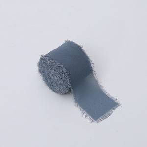 Floristry Ribbon – Chiffon – Steel Blue – Roll 4cm x 4.5m