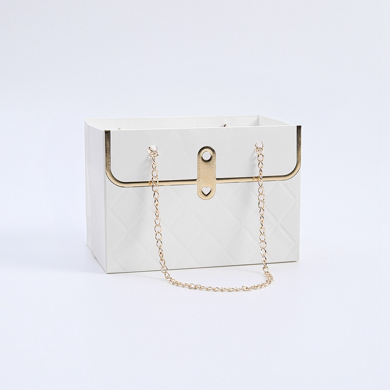 Floristry Box – Handbag – Enchanted Bloom Bag – White – 6 pcs