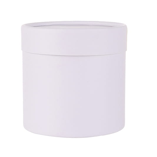 Round Flower Box 12.5 × 12.5 cm – White