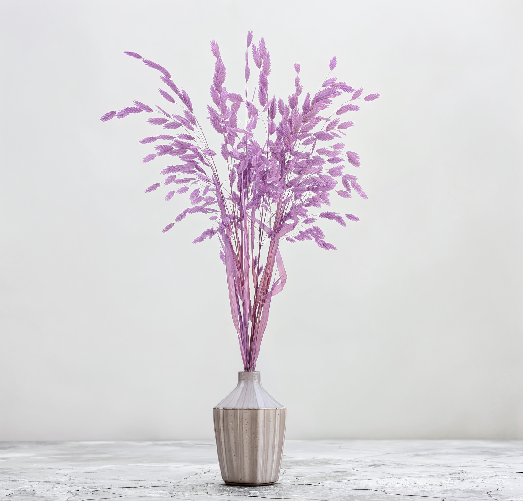 Lilac dried Chasmanthium latifolium