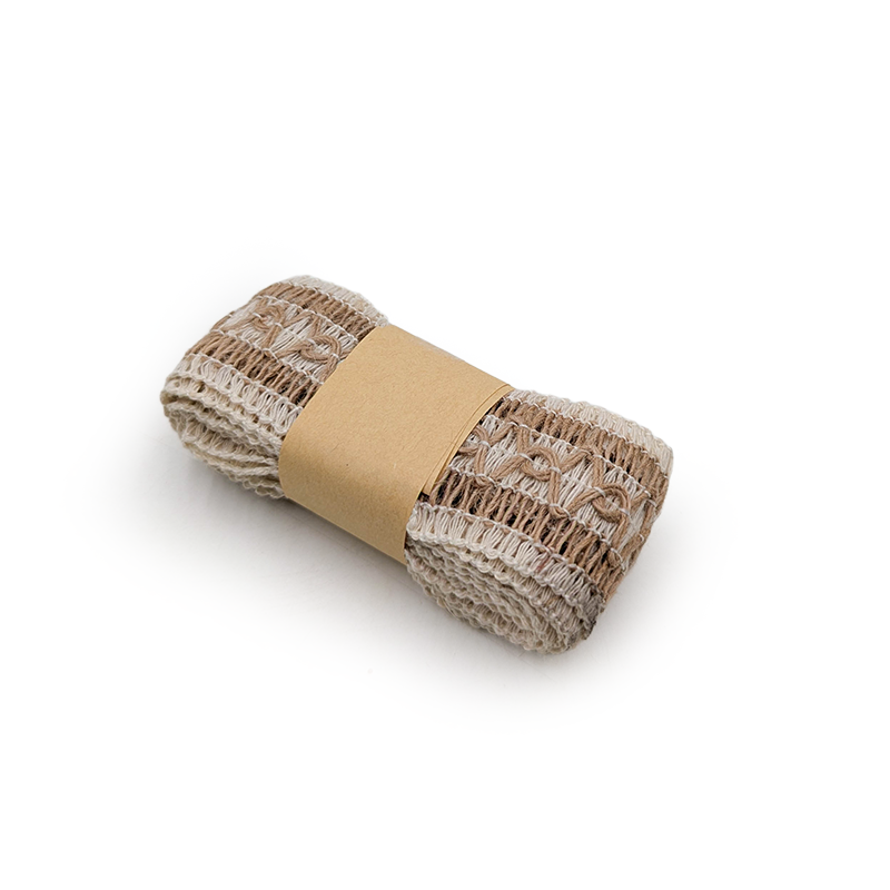 Jute Floristry Ribbon – Natural – Vintage Twist – Roll 4cm × 2m