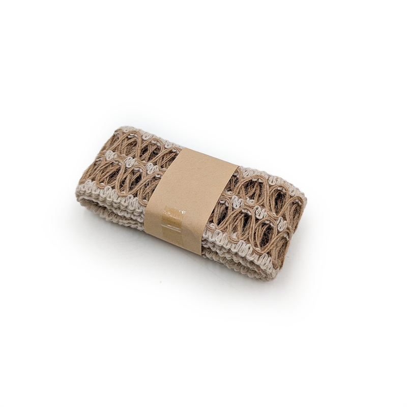 Jute Floristry Ribbon – Natural – Double Loops – Roll 4cm × 2m