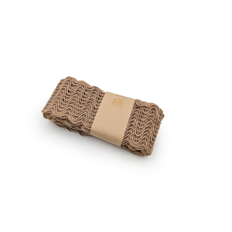 Jute Floristry Ribbon – Natural – Waves – Roll 4cm × 2m