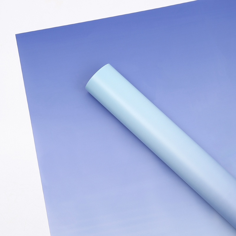 Floral Foil - "Gradient" Light Blue + Navy - Sheets 50x58 cm - 20pcs