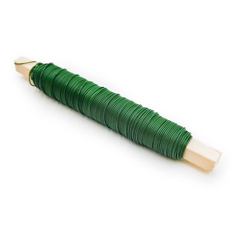 Floral Wire on a Stick - 0.6mm - Green