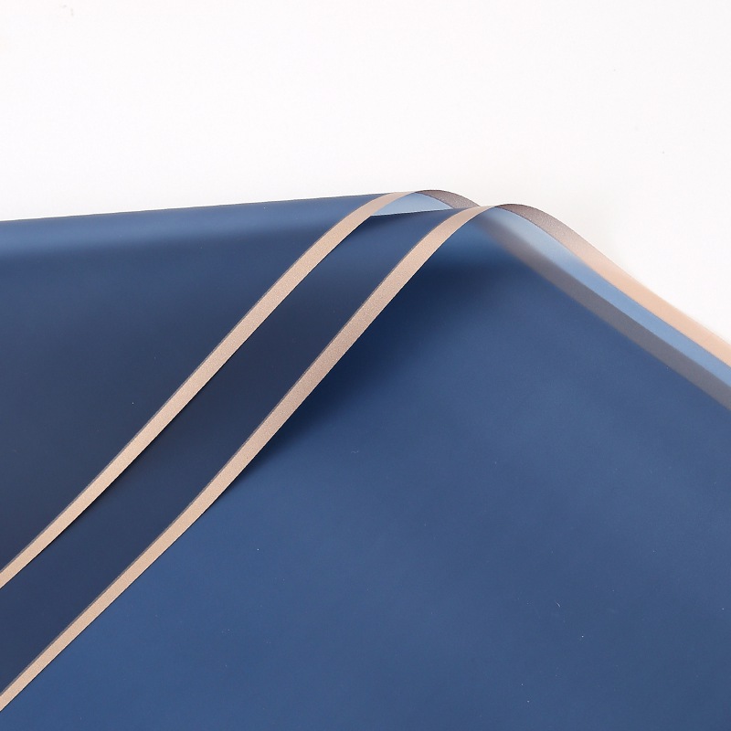 Floral Foil - "Frame" Navy Blue - Sheets 58x58 cm - 20pcs