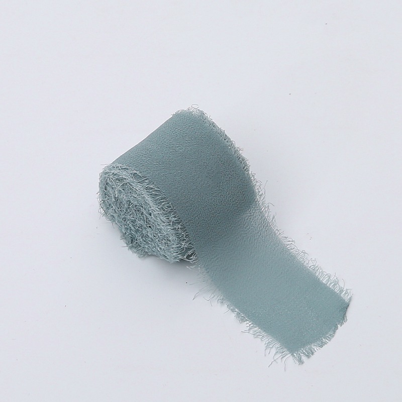 Floristry Ribbon – Chiffon – Dusty Blue – Roll 4cm x 4.5m