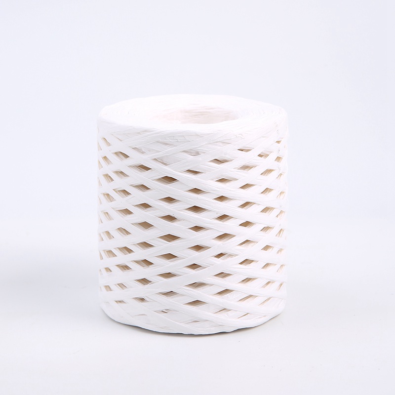 Decorative String – Synthetic Raffia – White– 180 m Roll 