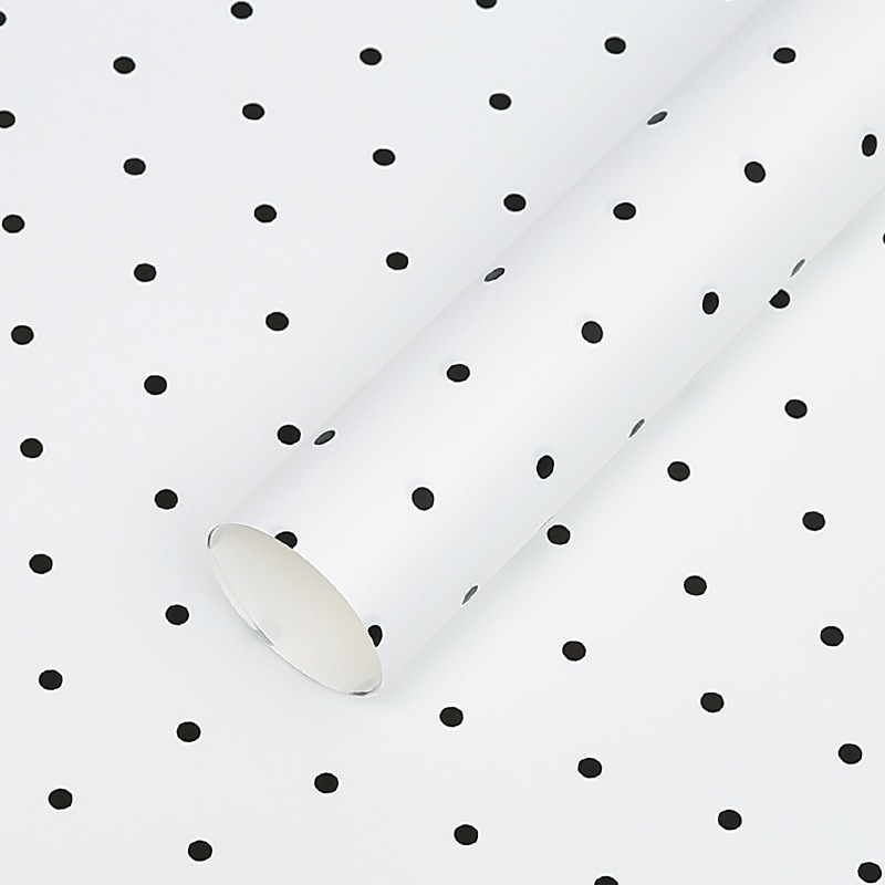 Floral Foil - Dots White - Sheets 58x58 cm - 20pcs