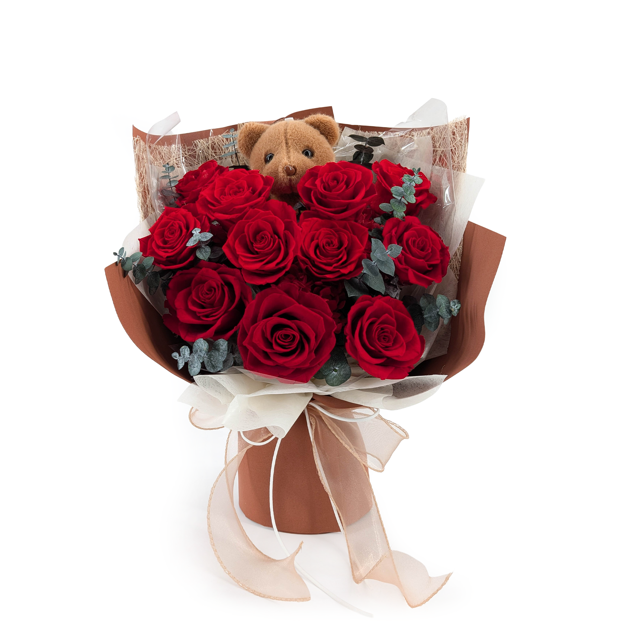 Premium Flower Bouquet in Box – EVERGIVE – A Lasting Gesture – Ruby Adore