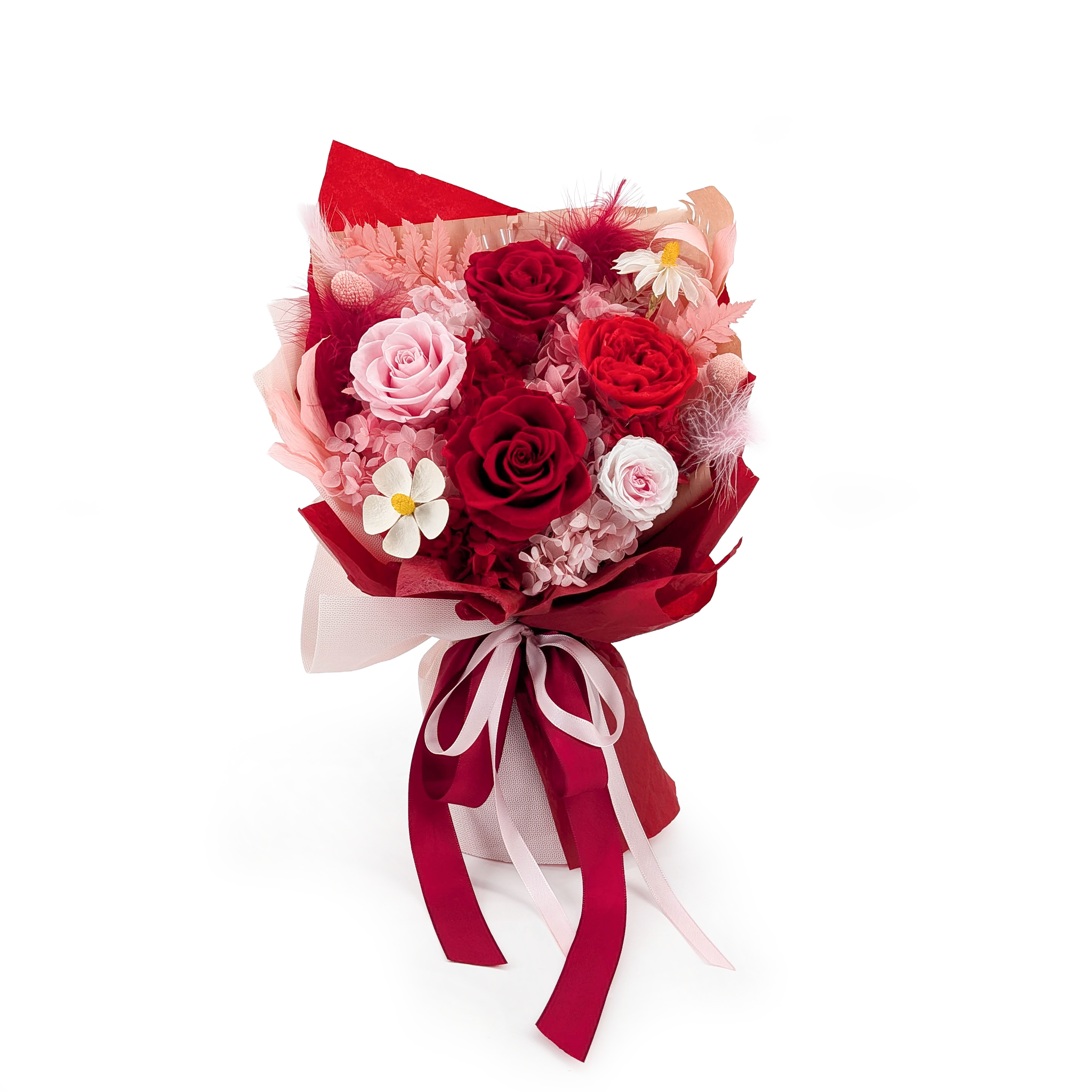 Premium Bouquet in a Gift Box – EVERGIVE – A Lasting Gesture – Red Desire