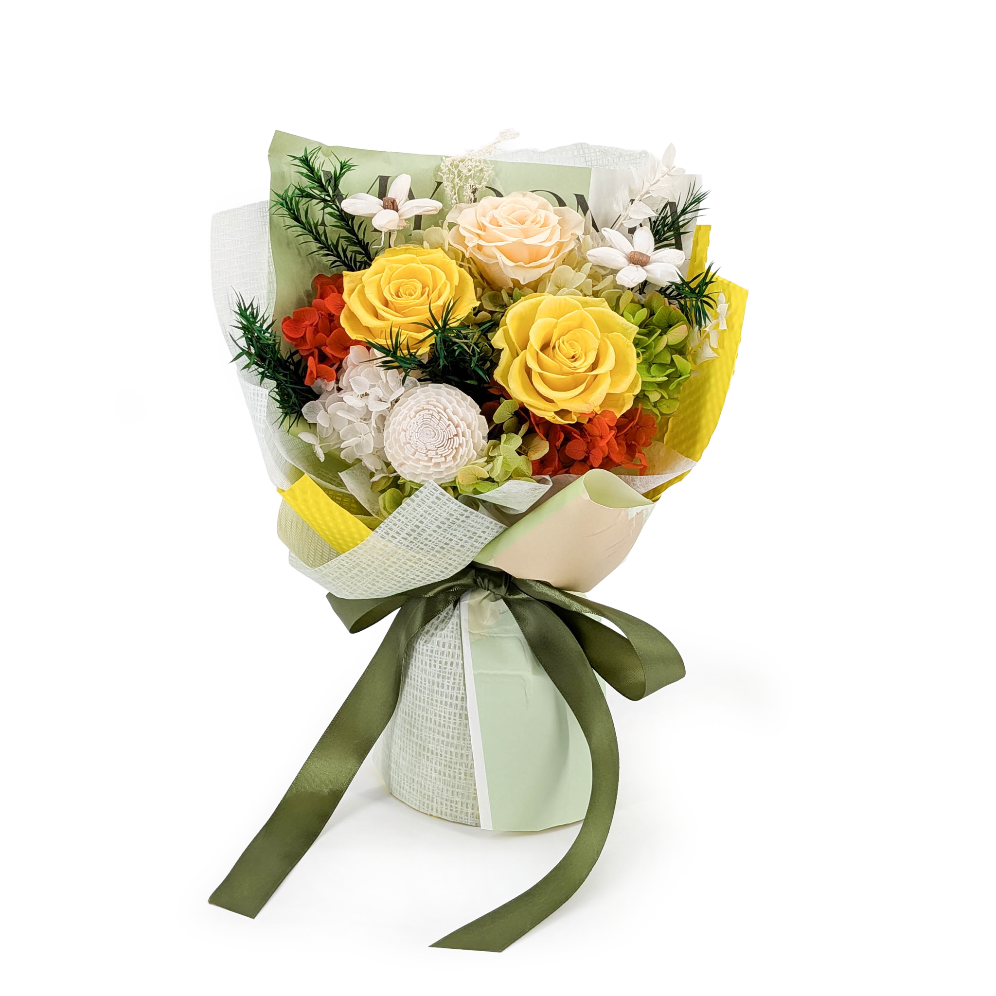 Premium Bouquet in a Gift Box – EVERGIVE – A Lasting Gesture – Sunny Charm
