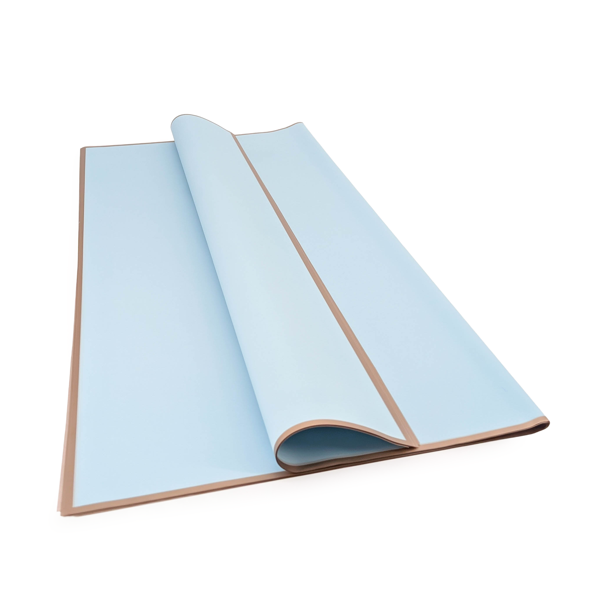 Floral Foil - "Frame" Light Blue - Sheets 58x58 cm - 20pcs