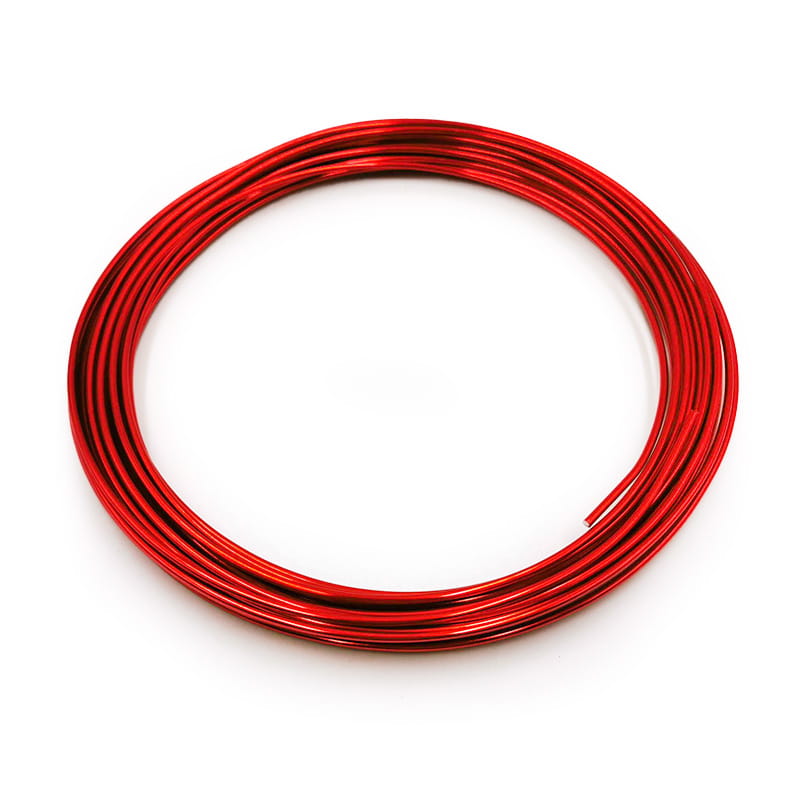 Floral Wire - Ring - 2mmx10m - Red