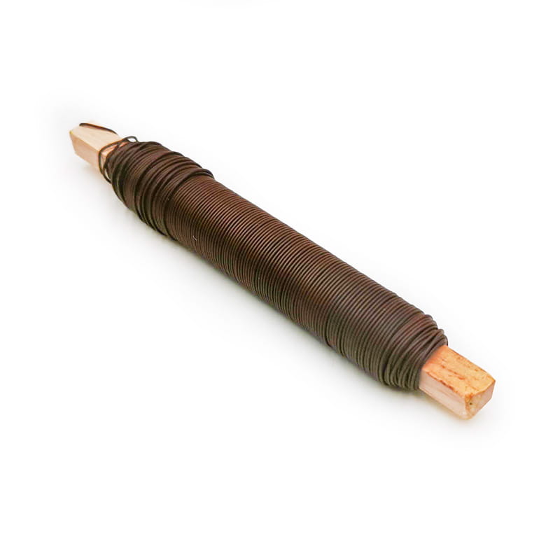 Floral Wire on a Stick - 0.7mm - Brown